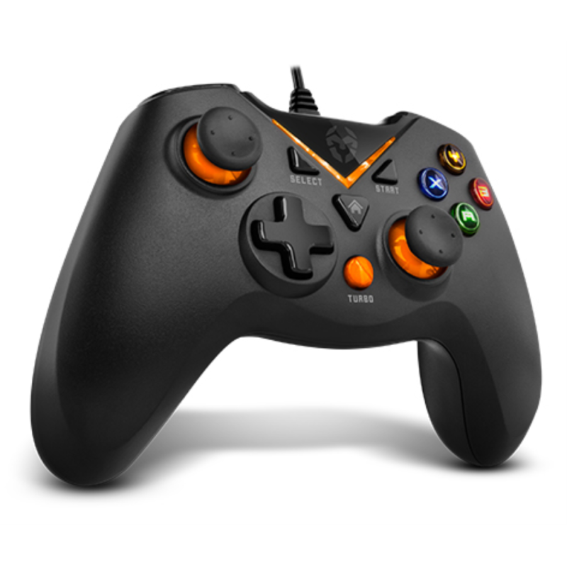 Krom NXKROMKEY mando y volante Negro USB Gamepad Analógico/Digital Android, PC, Playstation 3