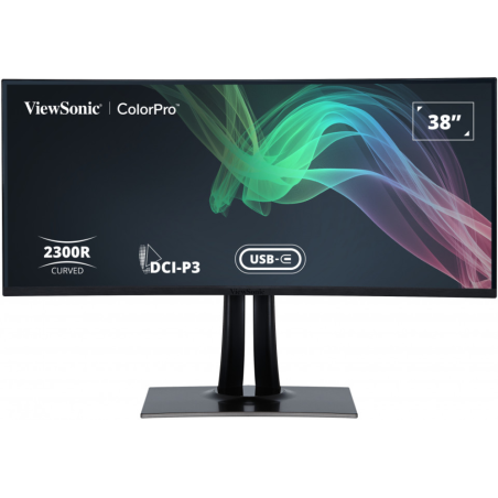 Viewsonic VP3881A pantalla para PC 96,5 cm (38) 3840 x 1600 Pixeles Quad HD+ LED Negro