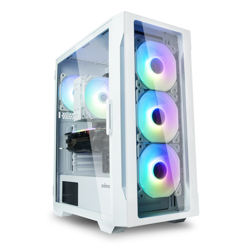 Zalman I3 NEO TG WHITE carcasa de ordenador Midi Tower Blanco