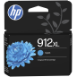 HP Cartucho de tinta Original 912XL cian de alta capacidad
