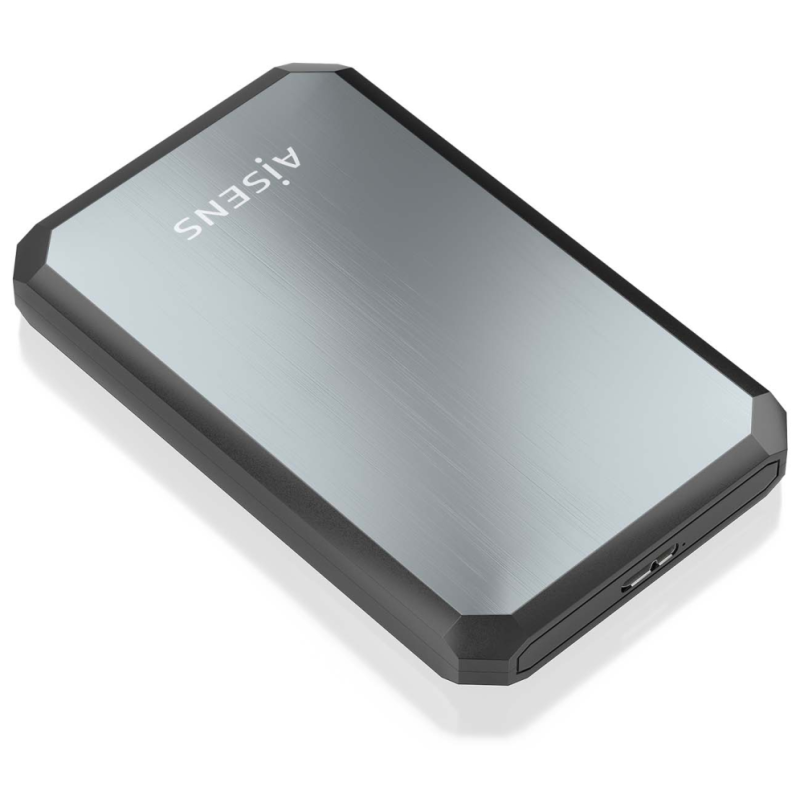 AISENS ASE-2529B caja para disco duro externo Carcasa de disco duro/SSD Negro, Gris 2.5