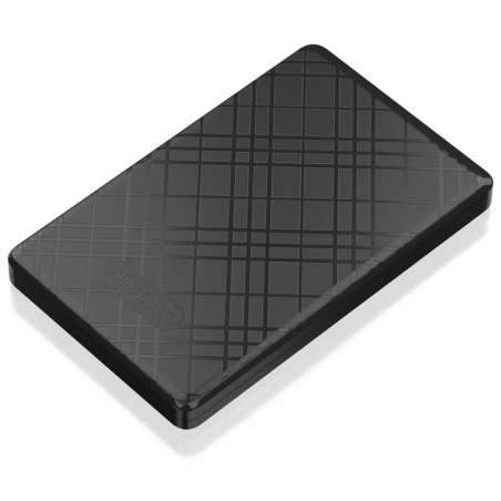 AISENS ASE-2522B caja para disco duro externo Carcasa de disco duro/SSD Negro 2.5