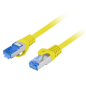 Lanberg PCF6A-10CC cable de red Amarillo 1 m Cat6a S/FTP (S-STP)