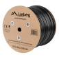 Lanberg LCU6-30CU-0305-BK cable de red Negro 305 m Cat6 U/UTP (UTP)