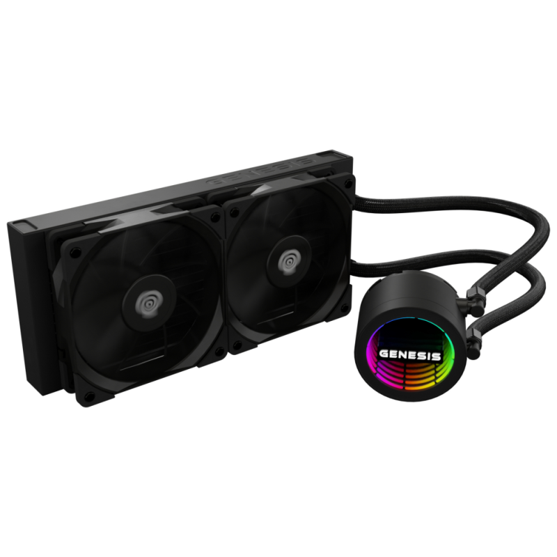 GENESIS NLG-2318 sistema de refrigeración para ordenador Carcasa del ordenador Kit de refrigeración líquida Negro