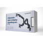 Gembird MA-DA2-02 soporte para monitor 81,3 cm (32) Escritorio Negro