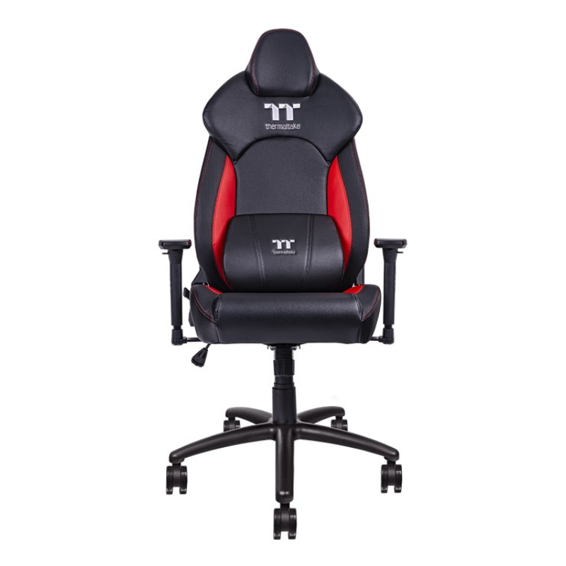 Thermaltake GGC-VCO-BRLWDS-01 silla para videojuegos Butaca para jugar Asiento acolchado Negro, Rojo