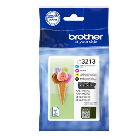 Pack cartuchos tinta brother lc3213val negro cian magenta amarillo 400