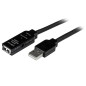 Cable usb tipo a startech 20m - macho - hembra - negro