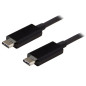 Cable usb tipo c startech 1m - macho - macho - negro