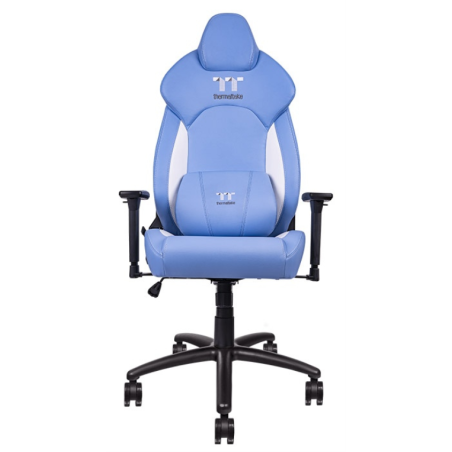Thermaltake GGC-VCO-LWLWDS-01 silla para videojuegos Butaca para jugar Asiento acolchado Azul, Blanco
