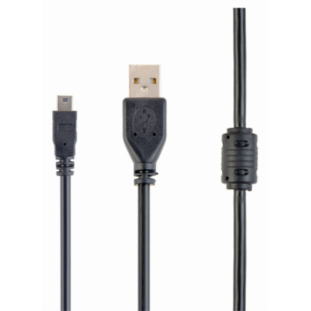 Gembird 1.8m USB 2.0 A/mini-USB cable USB 1,8 m USB A Mini-USB B Negro