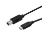 Cable usb tipo c a usb tipo b startech 0.5m - macho - macho - negro