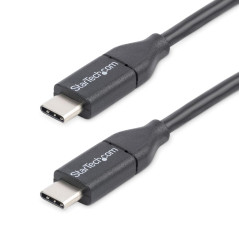 Cable usb tipo c startech 0.5m - macho - macho - negro