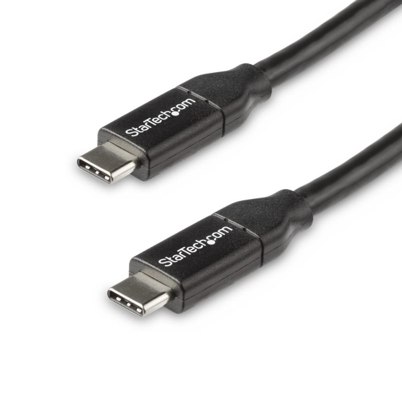 Cable usb tipo c startech 0.5m - macho - macho - negro