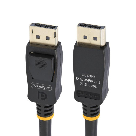 Cable displayport 4k x 2k startech 0.5m - macho - macho - negro