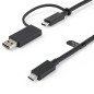 Cable usb tipo c a usb tipoa - usb tipo c startech 1m - macho - macho - negro