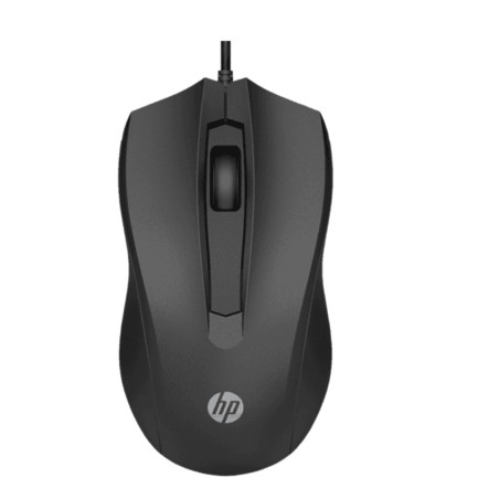 Raton cable hp 100 usb negro