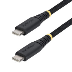 Cable usb tipo c startech 1m - macho - macho - negro trenzado