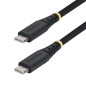 Cable usb tipo c startech 1m - macho - macho - negro trenzado