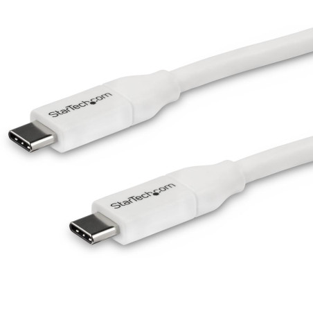 Cable usb tipo c startech 4m - macho - macho - blanco