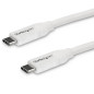 Cable usb tipo c startech 4m - macho - macho - blanco