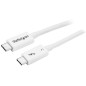 Cable usb tipo c startech 0.5m - macho - macho - blanco