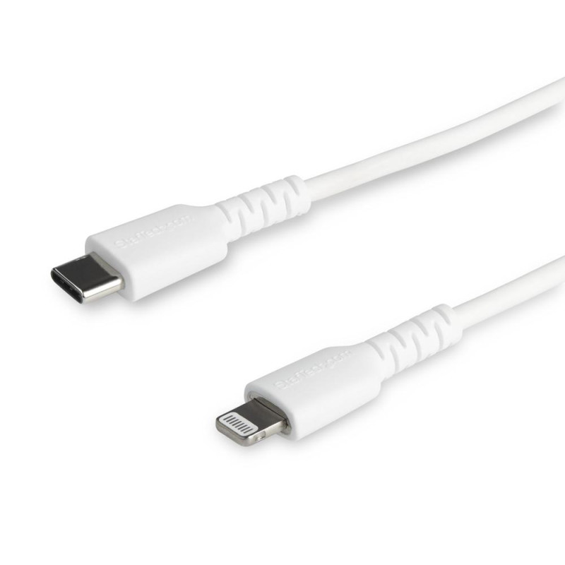 Cable lightning a usb tipo c startech 1m - macho - macho - blanco