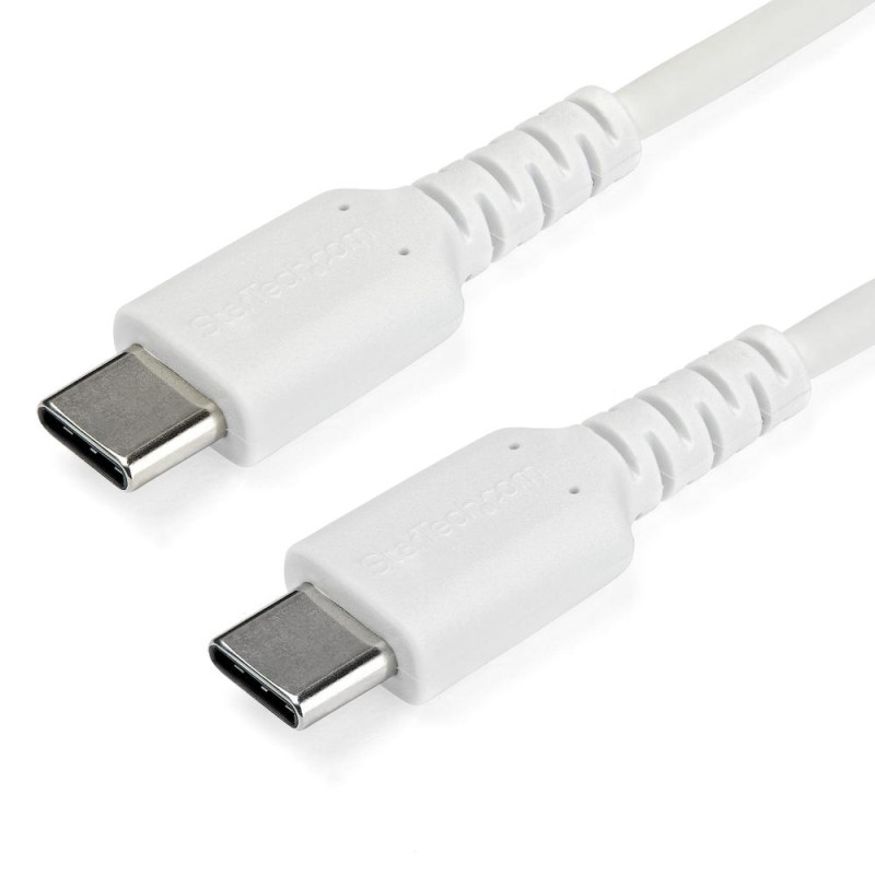 Cable usb tipo c startech 1m - macho - macho - blanco