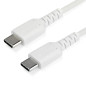 Cable usb tipo c startech 1m - macho - macho - blanco