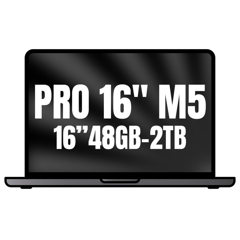 Apple Macbook Pro 16/ M5 Max 18-Core CPU/ 48GB/ 2TB SSD/ 40-Core GPU/ Negro Espacial