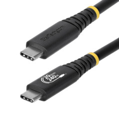 Cable usb tipo c staretch 2m - macho - macho - negro