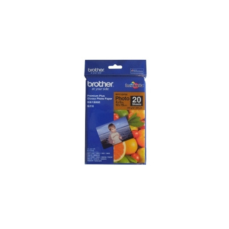 Papel foto brother brillante lbp71gp20 20 hojas dcp - 165c dcp - 195c 