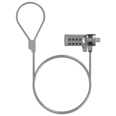AISENS Cable de Seguridad con Cerradura de Combinacion para Ordenador,