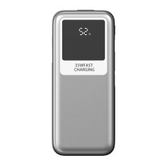 POWER BANK 100000mAh 35W PLATA LEOTEC