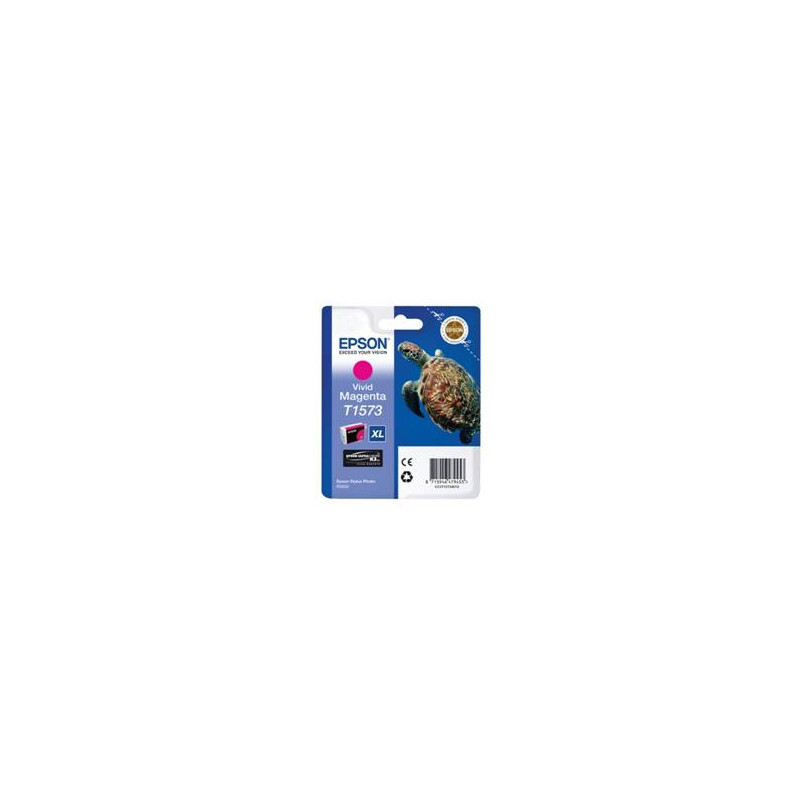 Cartucho tinta epson t157340 magenta vivo para epson photo r3000 - c13t15734010 - tortuga
