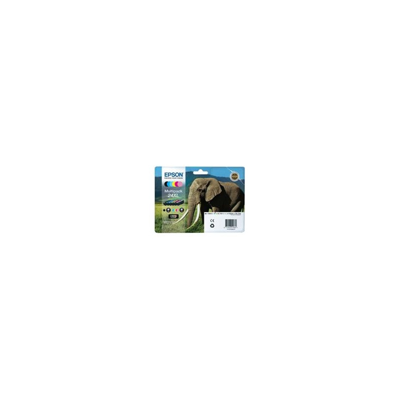 Multipack tinta epson t243840 6 colores 24xl expresion photo xp - 950 - elefante