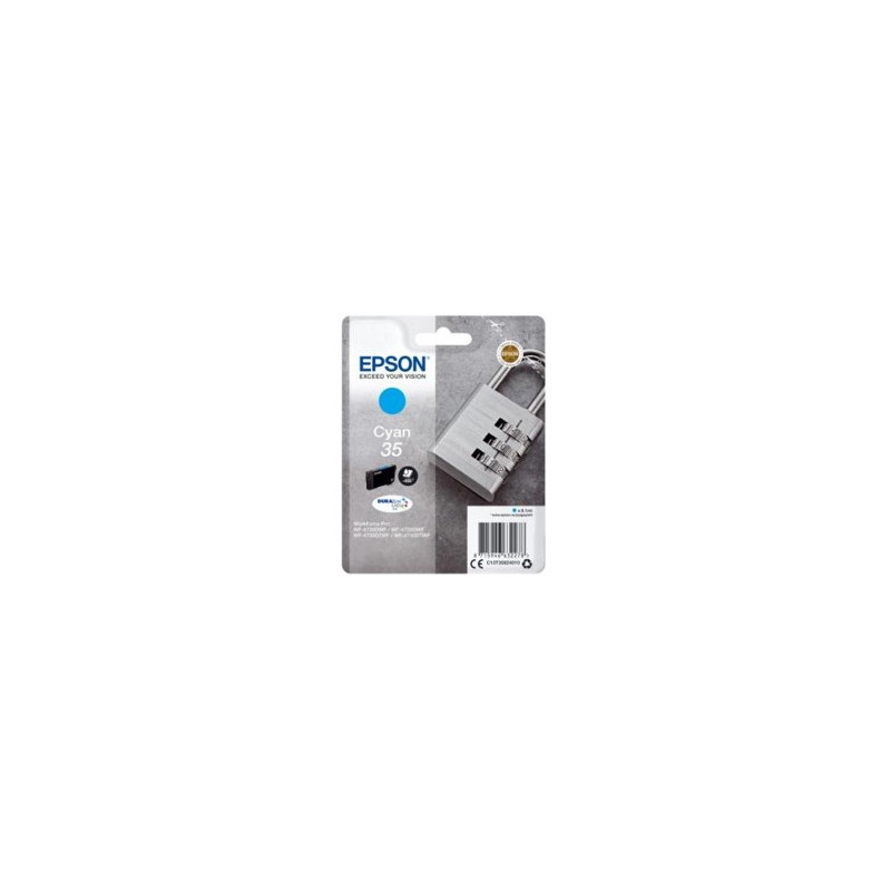 Cartucho tinta epson c13t35824010 cian durabrite ultra ink 35 - 650 paginas candado