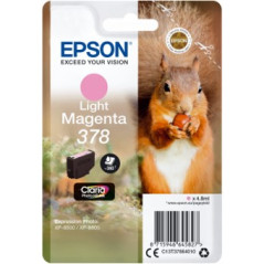 Cartucho tinta epson c13t37864010 singlepack light magenta 378 claria 