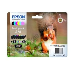 Multipack cartucho tinta epson 378 c13t37884010 6 colores foto claria 