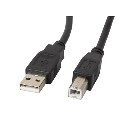 Cable impresora lanberg usb a - usb b macho - macho ferrita negro 0.5 m