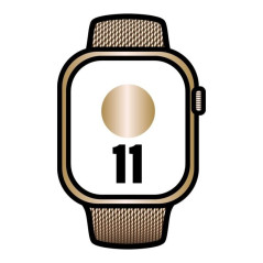 Apple Watch Series 11/ GPS/ Cellular/ 42mm/ Titanio Dorado/ Correa Dor