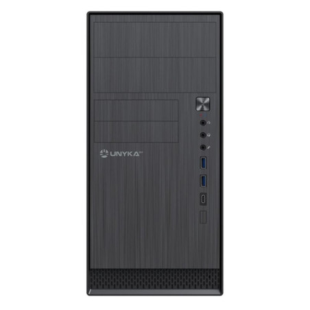 Caja ordenador unykach aero c12 matx negra
