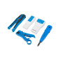 Kit herramientas lanberg pelacables - crimpadora - testador