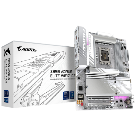 GIGABYTE Placa base Z890 AORUS ELITE WIFI7 ICE - Compatible con CPUs I
