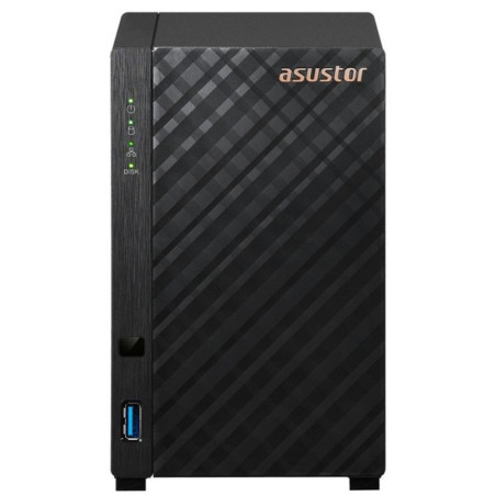 Servidor nas asustor drivestor 2 gen2 as1202t 2 bahias 1gb gigabit eth