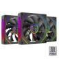 Ventilador mars gaming mf - linkfinity argb 3x 120mm negro
