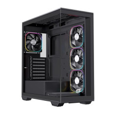 Caja ordenador gaming einarex s700 rgb atx cristal templado negra