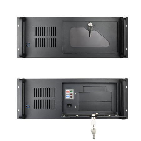Tooq Caja RACK-406N-USB3 4U 19 ATX Sin F.A Negro