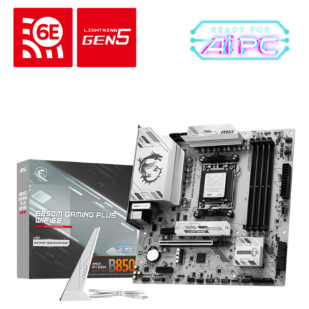 MSI B850M GAMING PLUS WIFI6E AMD B850 Zócalo AM5 micro ATX